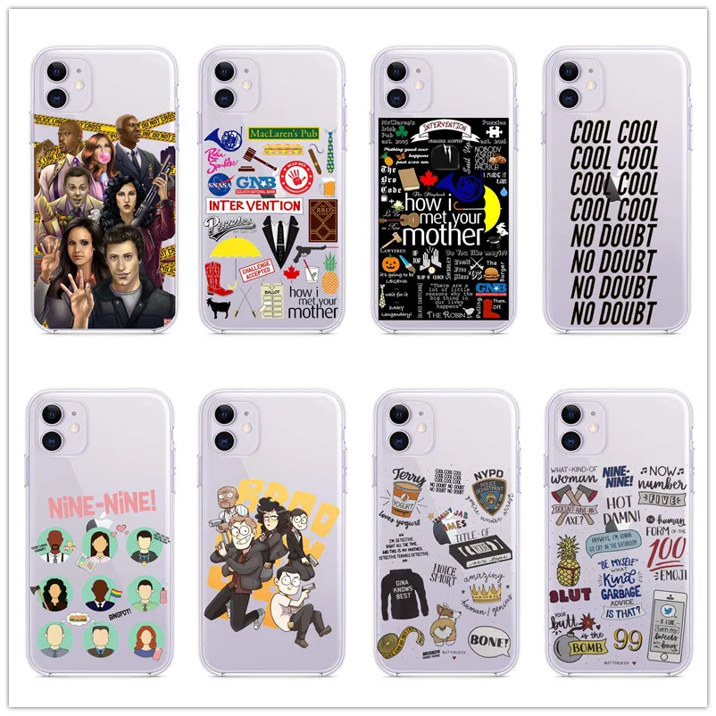 

Brooklyn Nine Nine TV Show Art Transparent soft silicone case For iphone 11 6s, i11 pro 7 8 , 7Plus 8Plus, X , XS , XR Case