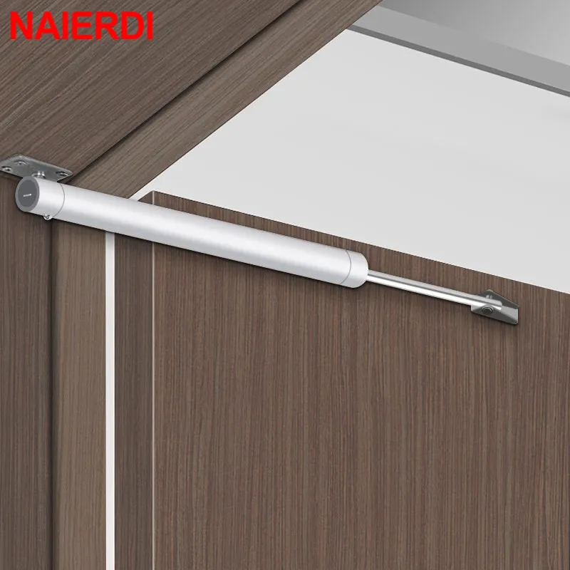 Door Closer Gas Spring Automatic Soft Closing Device Adjustable Buffer Force Furniture Hardware