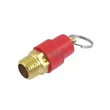 Золотой тон Металлический цилиндрический 1/" PT наружная резьба газовый клапан