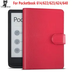 Pu кожаный чехол для pocketbook touch 622/640/624/614/626/623 e-Books Чехол + пленка + стилус