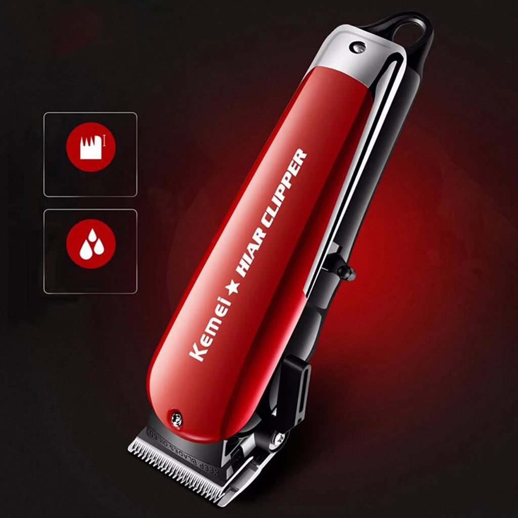 Kemei Professional Hair Trimmer LCD Display Cordless Hair Cutter Barber Hair Clipper Beard Trimmer Electric Razor for Men 