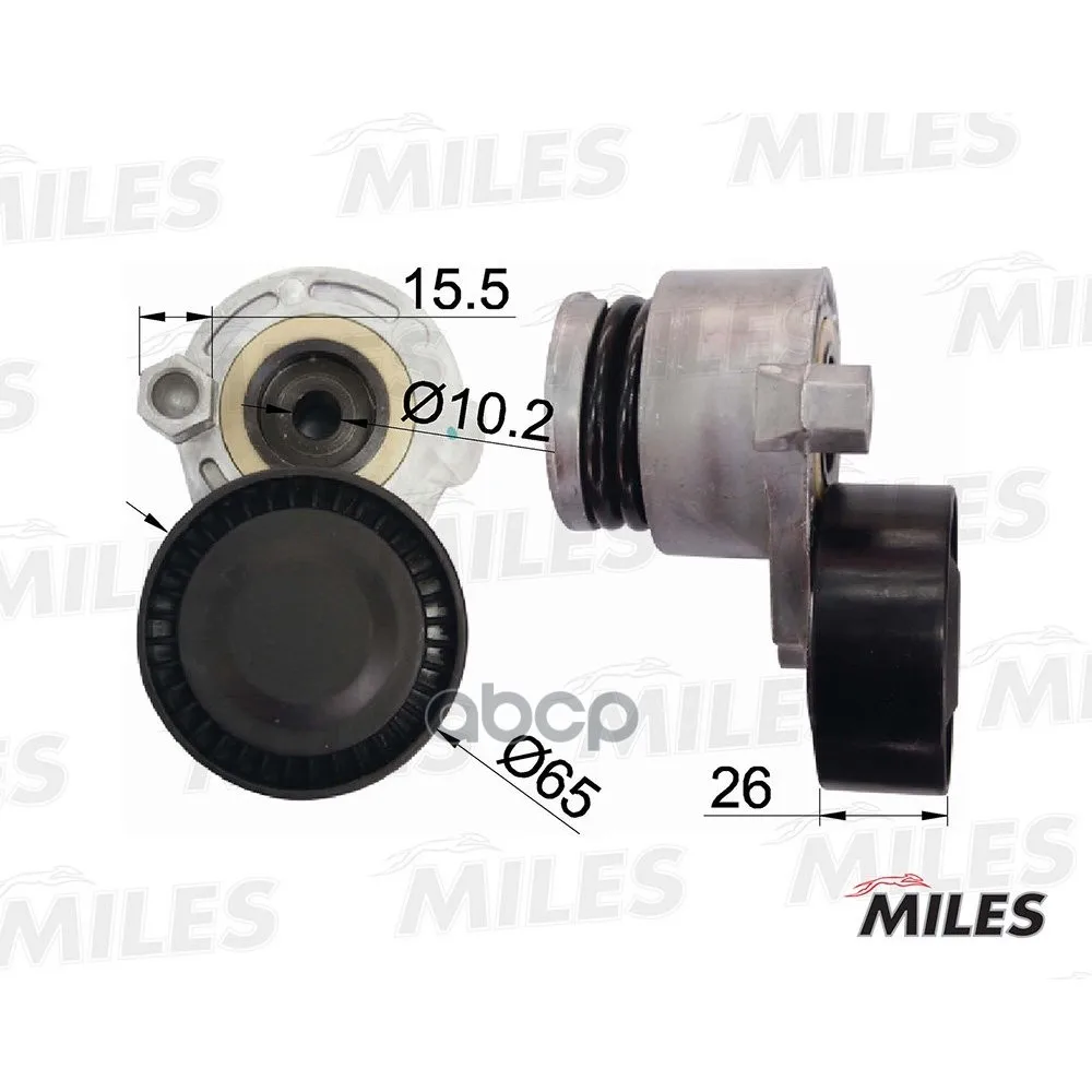 Натяжитель Ремня Приводного Renault Logan/Megane 1.5dci/1.6 16v Без Конд Miles Ag00034 Miles арт. AG00034