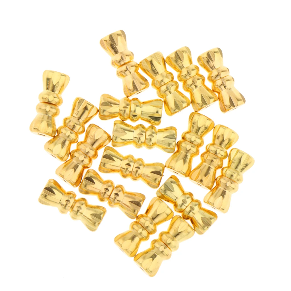20pcs Gold Metal Screw Clasps Barrel Buckle DIY Jewelry Findings Connectors