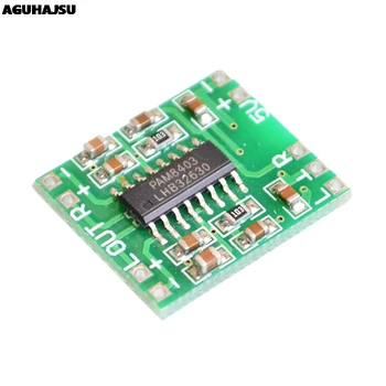 

2PCS PAM8403 Super mini digital amplifier board 2 * 3W Class D digital amplifier board efficient 2.5 to 5V USB power supply