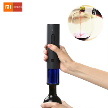 

Original Xiaomi Mijia Huohou Automatic Red Wine Bottle Electric Corkscrew Foil Cutter Cork Out Tool For 6s Open 550Mah Battery