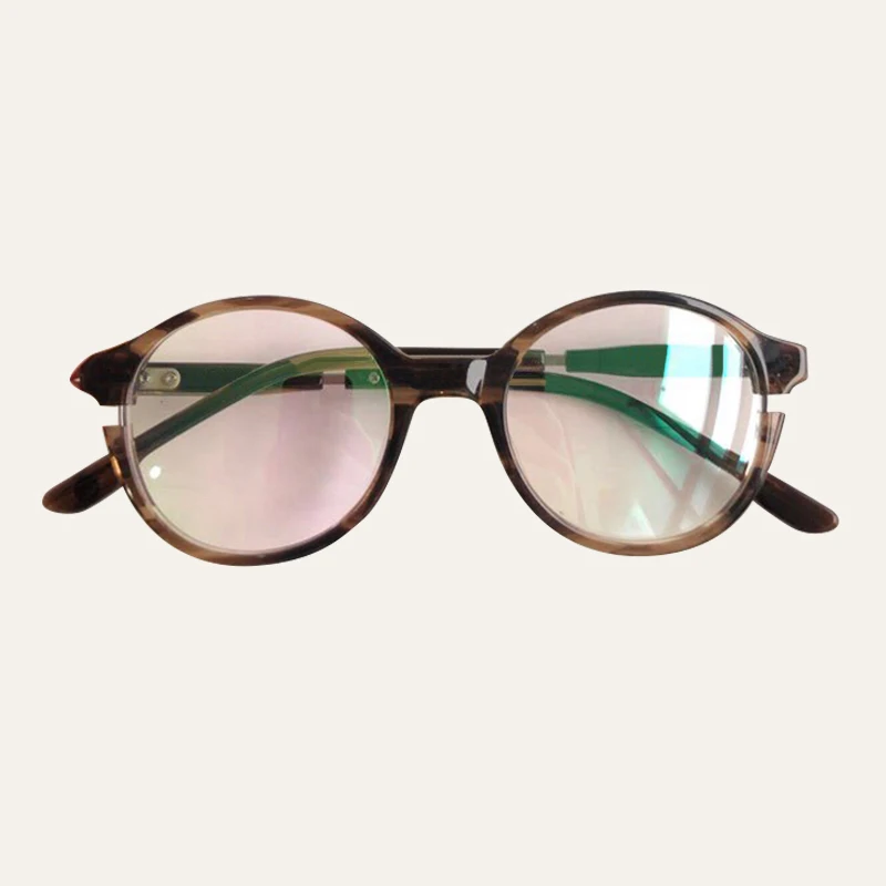 No1 Eyeglasses Модные круглые очки, оптические оправы для очков для женщин, брендовая дизайнерская оправа для очков, мужские оправы для очков - Цвет оправы: No1 Eyeglasses