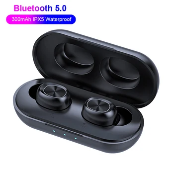 

TWS Bluetooth 5.0 Earphones Touch Control Stereo Wireless Headphones IPX5 Waterproof Music Headset Earbuds
