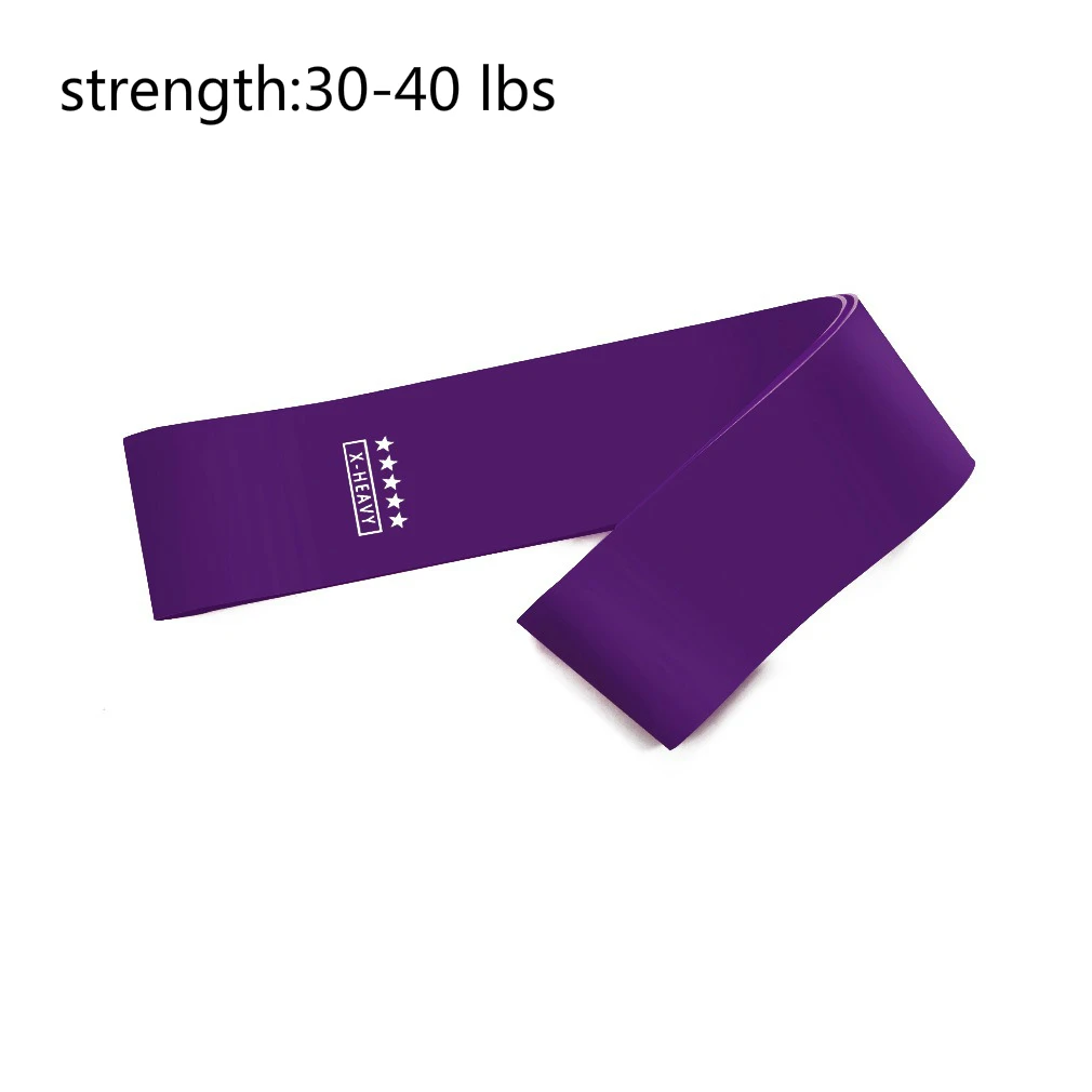 dark purple Фиолетовый Омбре эспандер ДЛЯ ФИТНЕССА повязки для тренировки Эспандеры для кросфита полос Пилатес петли латекса йоги упражнений Pull Up тренажерный зал - Цвет: dark purple