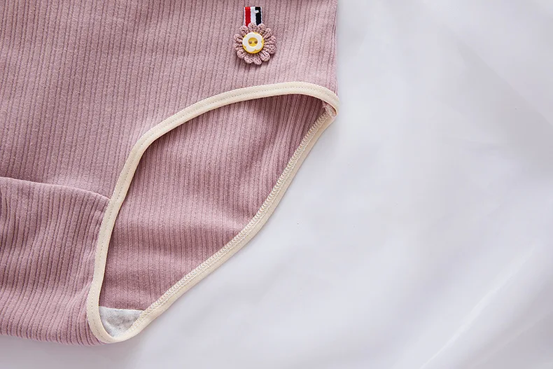 New 6pcs Teenage Briefs Striped Underpants Young Girl Underwear Comfortable Cotton Panties Kids Clothing9