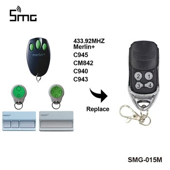 

FOR 94335E C945 C943 C940 Merlin CM842 CM844 CM128 garage door replacement 433.92mhz remote control Free shipping