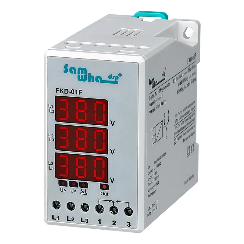 Home Improvement Relays SamwhaDsp FKD01F Digital Phase Failure Fixed Overvoltage Undervoltage