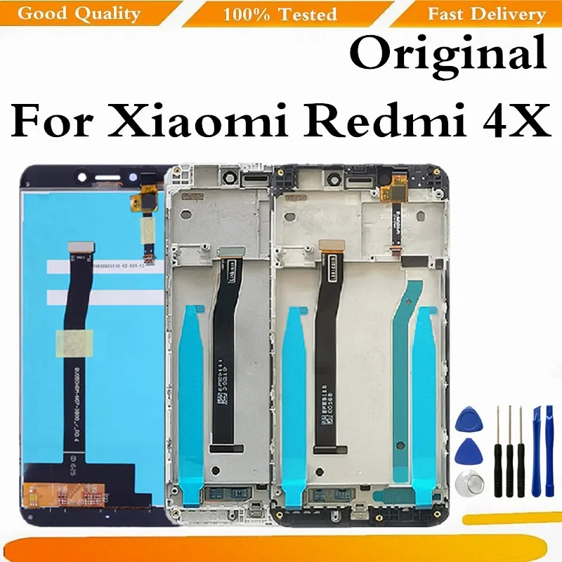 Оригинальный ЖК-дисплей для Redmi 4X сенсорный экран дигитайзер в сборе Xiaomi замена