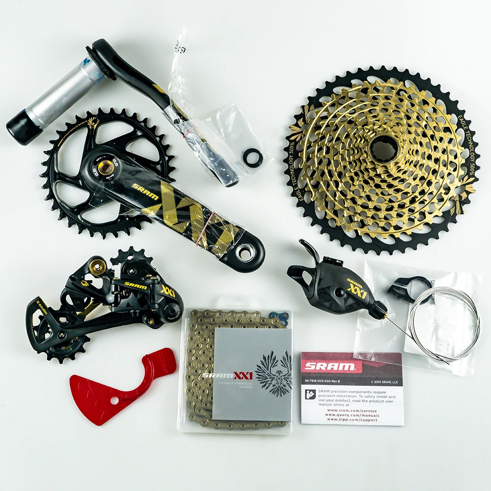 SRAM Groupset 1x12 speed Boost gold, (Crankset + Cassette + Chain Rear Derailleur Trigger Shifter)|Bicycle Derailleur| - AliExpress