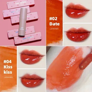 

LEEMEMBER Lip Glaze 5 Colors Lipstick Waterproof and Long-lasting Mirror Surface Lip Gloss Moisturizing Lip Cosmetics