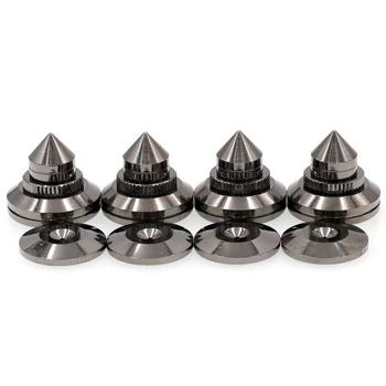 

4Sets Speaker Shockproof Foots Spikes Stand Audio Speaker Accessories Diy Speaker Cd Dac Recorder Stand Feet Pads Floor Base Flo