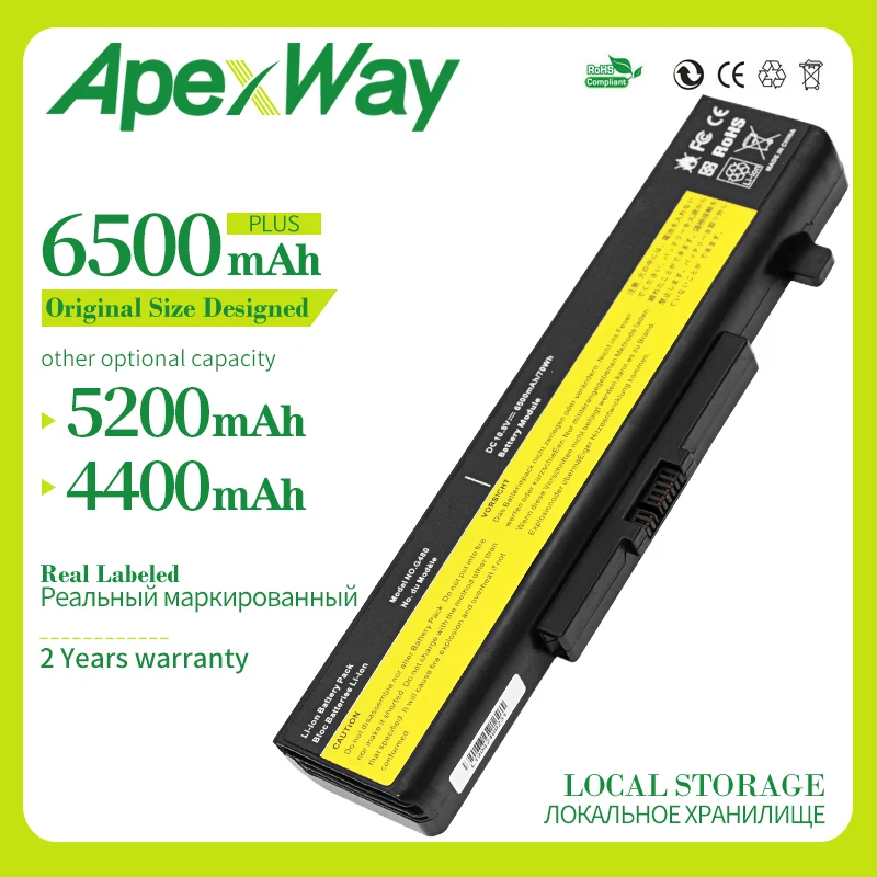 Apexway Новый аккумулятор для ноутбука Lenovo Y580 Y480 G510 G580 G710 G480 Z480 Z580 Z585 L11M6Y01 L11L6Y01 L11L6F01