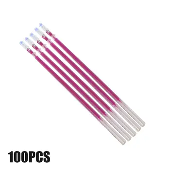 

100pcs Heat Erasable Pen High Temperature Disappearing Fabric Marker Refills AC889