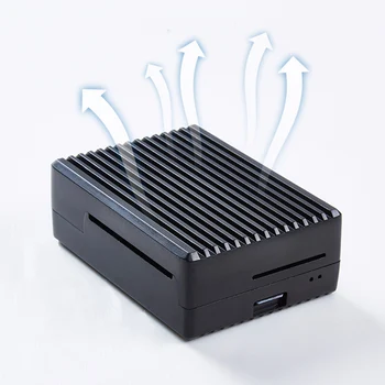 

Accessories Multi Port Hard Aluminum Alloy Case Passive Cooling Heat Dissipation Enclosure Housing Shell Box For Raspberry Pi 4