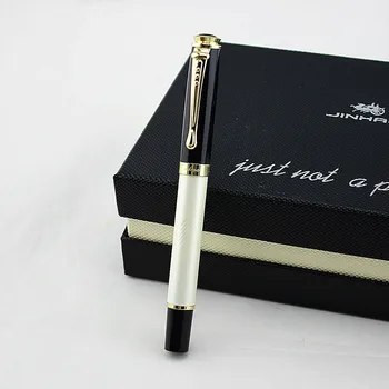 

luxury jinhao Roller ball Pen school Office Stationery ink Pens black Refill boligrafo high quality Gel pen Christmas present