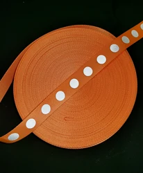 Sangle réfléchissante 2.5x1.5cm, bande Orange argent brillant, bricolage couture sur vêtements, accessoires de vêtement 2 mètres 