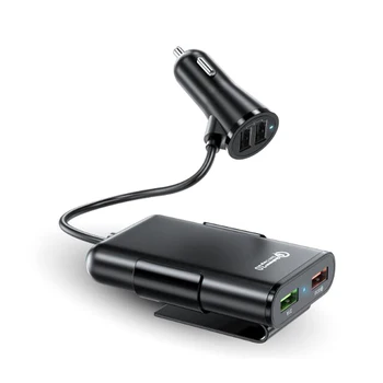 

QC3.0 four-port car charger Fast car charger Quick charge qc3.0 flash charge Explosive new car charger