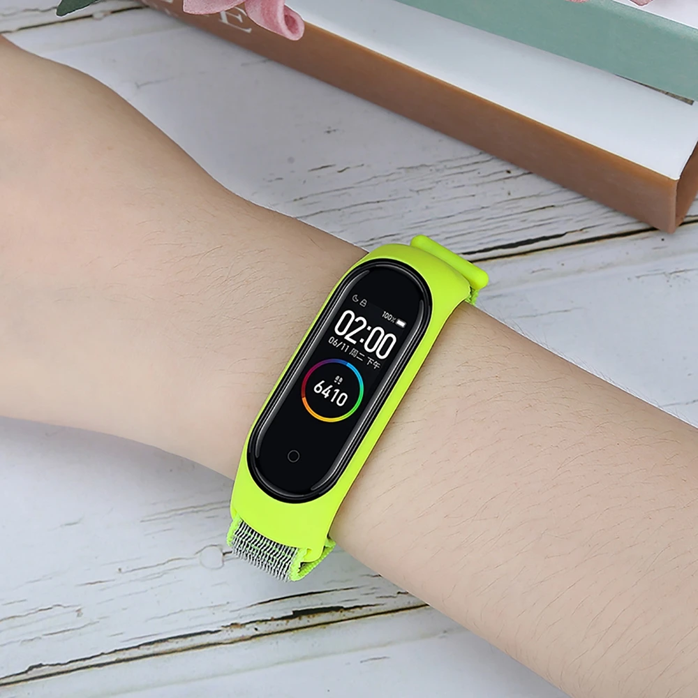 Для Xiao mi band 3 4 умный браслет Нейлоновые ремешки наручные спортивные часы для mi 4 3 mi band 4 NFC Global Smart для женщин и мужчин Correa