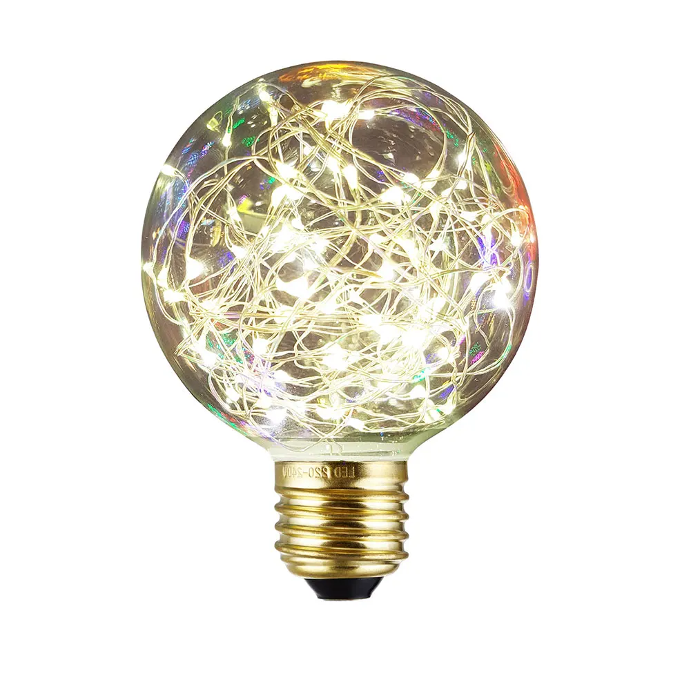 E27 G95 1.6W Vintage Edison Bulb Starry 50-LED Lamp Starry Style Bar Light