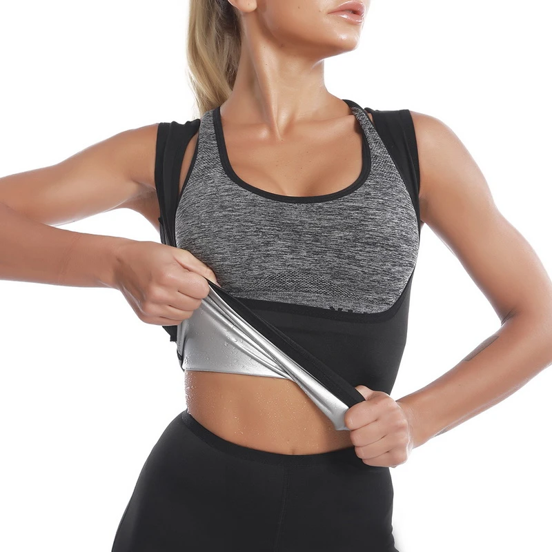 Camisetas sin mangas adelgazantes mujer, chaleco de calor para mujeres, ropa de para perder peso, deportivo tipo corsé|Camisas yoga| - AliExpress