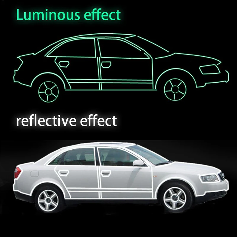 Светоотражающая лента для автомобиля длина 3 м стикер забавная наклейка сделай