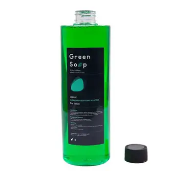 

500ml Painting Cleaning Tool Skillful Manufacture Superior Quality Green Natural Algae Liquid Tattoo Cleaning Solution