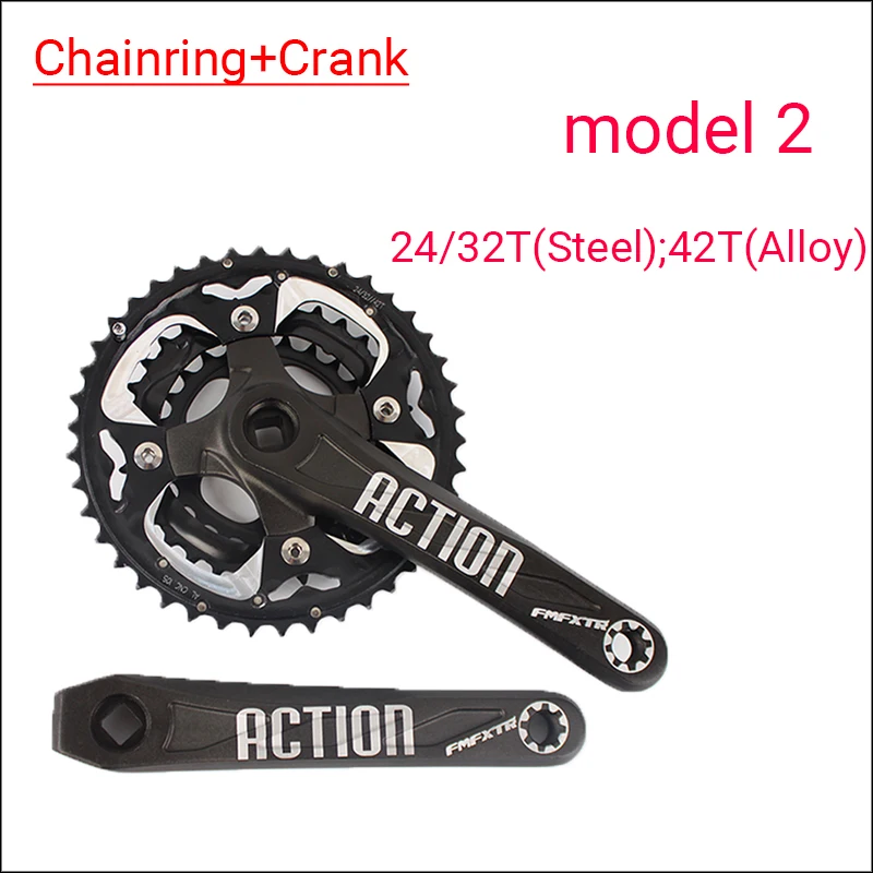 IXF Crankset CNC велосипедная передняя звезда Одиночная/двойная/Тройная скорость Cranks 104/64BCD рукоятка MTB 170 мм Запчасти для горного велосипеда аксессуары