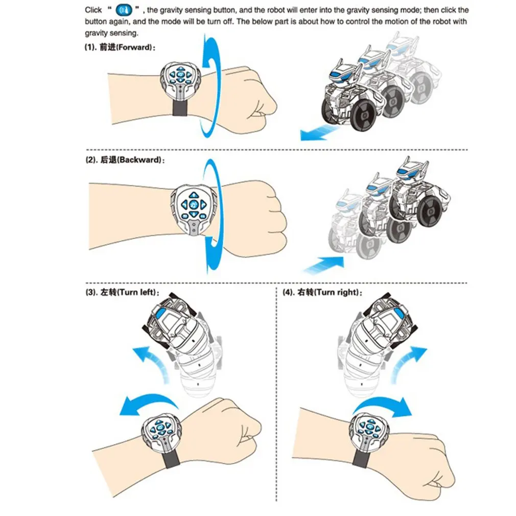 2,4 г детские часы с дистанционным управлением, машина с детектором гравитации, научная и технологическая сборка робота, научная игрушка