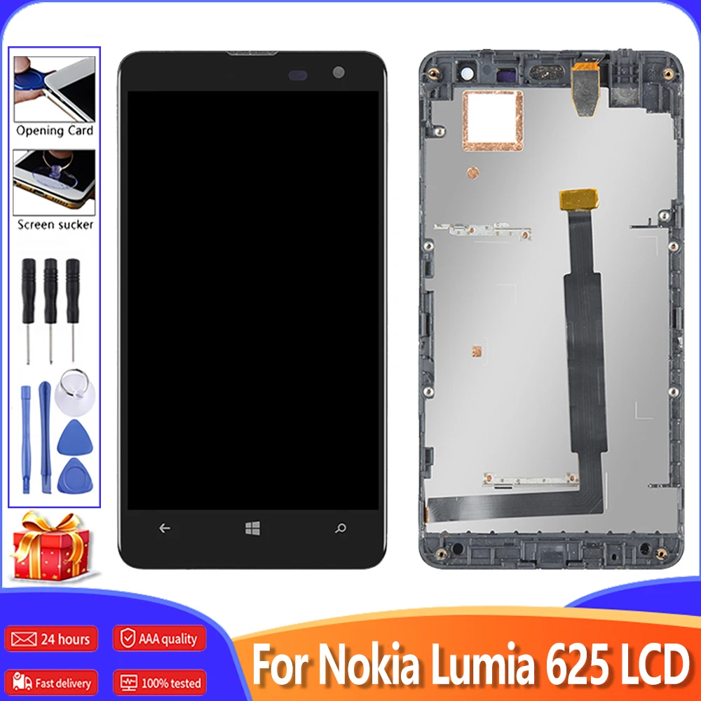 Оригинальный ЖК чехол с подставкой и отделениями для карт Nokia Lumia 625 RM 941 943 дисплей