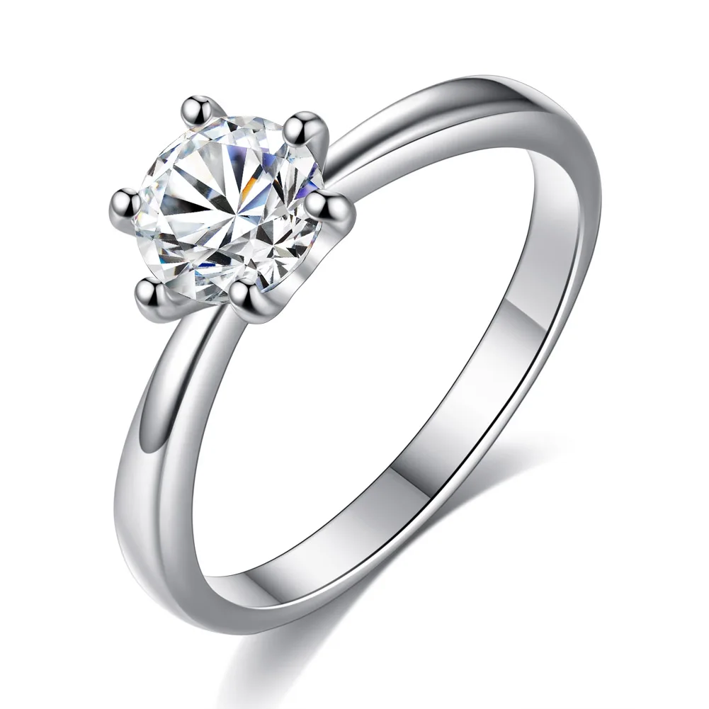 Обручальное кольцо новое синее Золотое с шестью когтями женская одежда