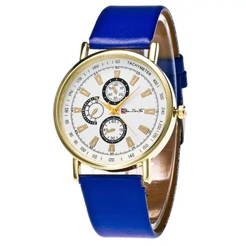 

Men Women Classic Quartz Watches Business Travel Casual Men Electronic Watch Round Dial LL@17