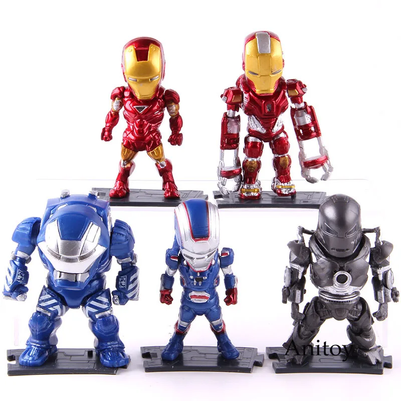 

Iron Man Mark MK 1 2 6 20 21 22 33 38 PVC Ironman Action Figure Collectible Model Toy Set