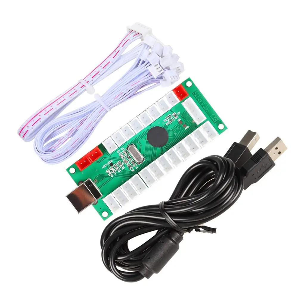 4x Joystick 40x LED Arcade Buttons 4 Player Arcade DIY Parts 4x USB Encoder