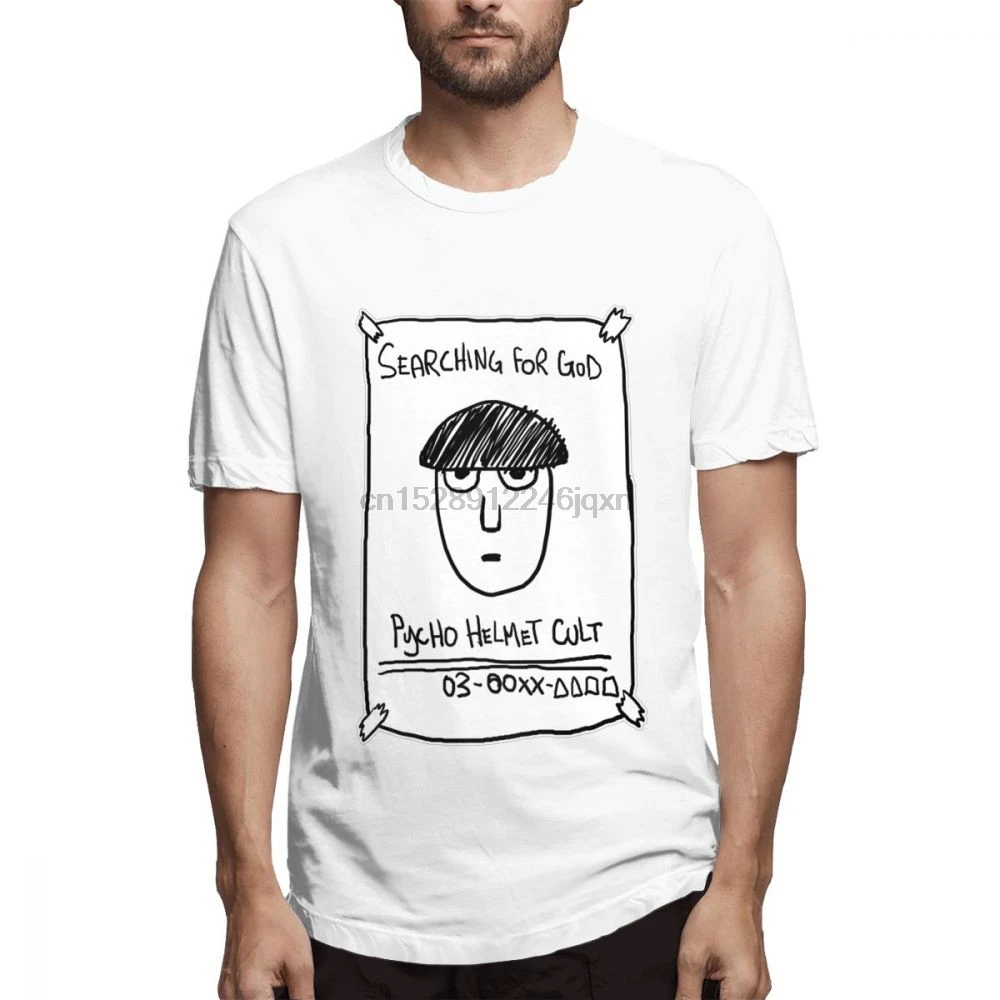 Mob Psycho 100 футболка с надписью Search For God в стиле рок-н-ролл S-6XL из натурального хлопка