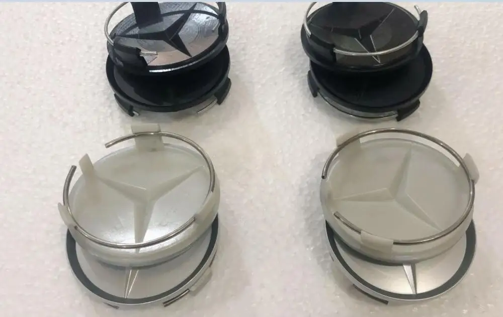 

4pcs Wheel Center Hub Caps 75mm/3 Inch Fit for Mercedes Benz