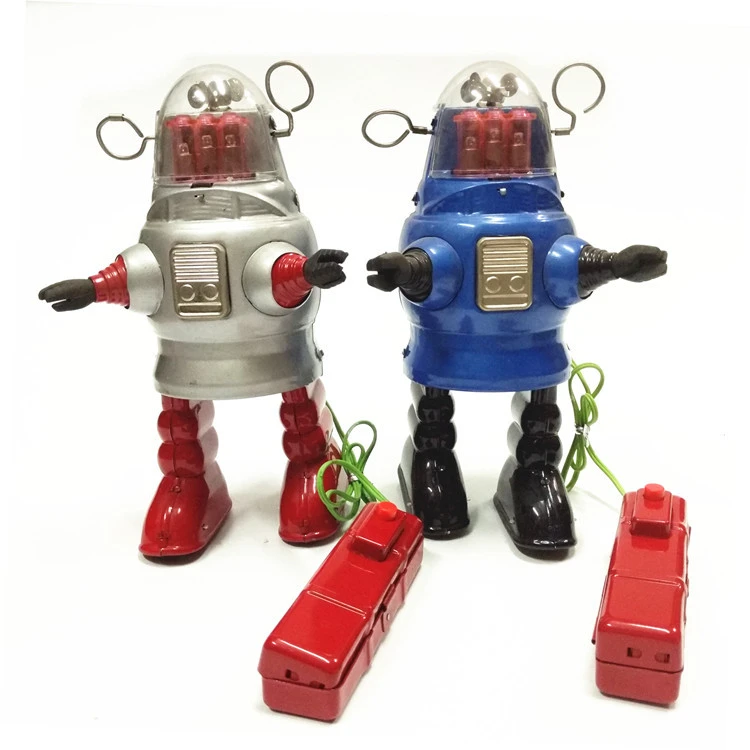 Juguetes de de antiguo, Robots de cuerda, de Metal de hierro para niños/adultos, de decoración del hogar TR2051, ROBOT de pistón|tin toys|tin toys wind upwind toy - AliExpress