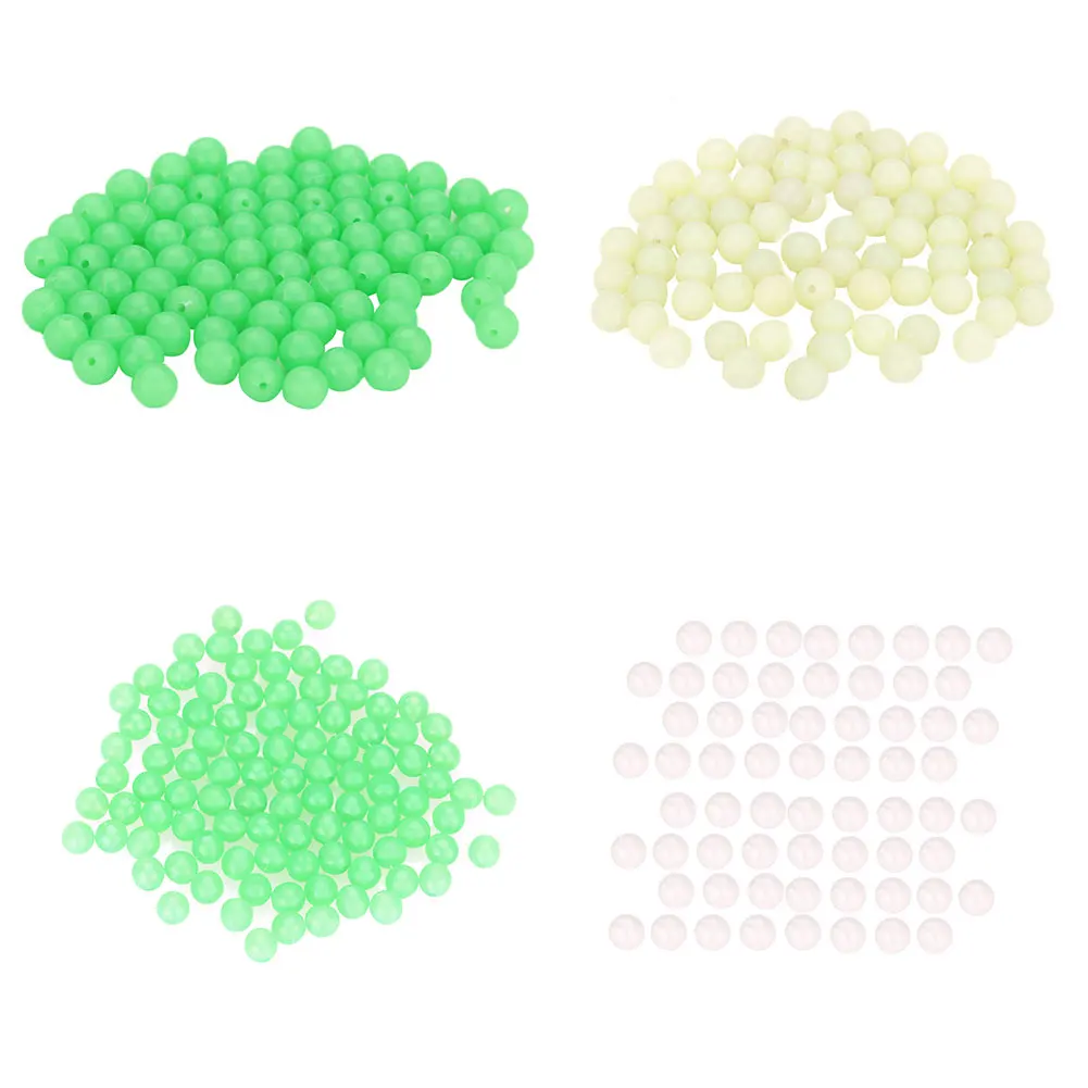 100 шт. светящиеся рыболовные бусины приманки плавающие ночная рыбалка