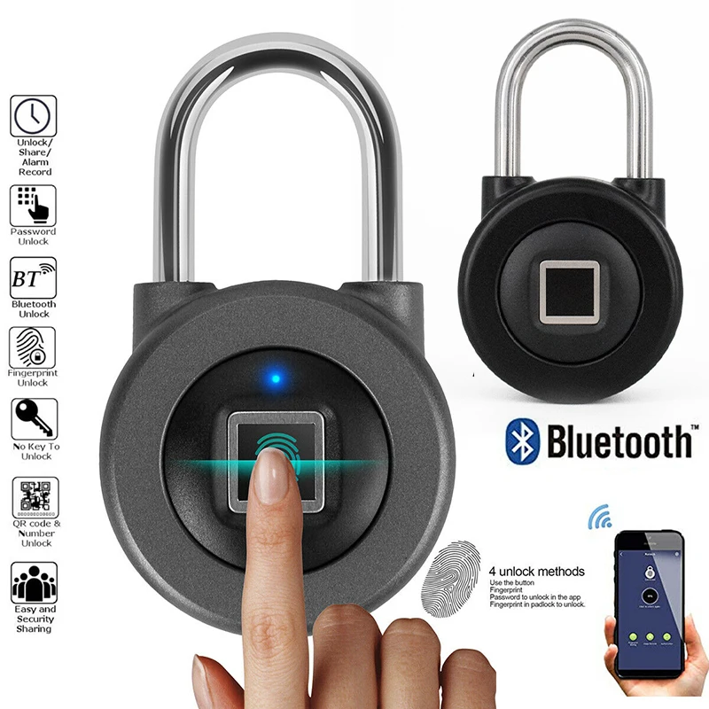Отпечаток пальца Замок Смарт приложение Bluetooth 4,0/2,4 ГГц дверной шкаф электронный замок