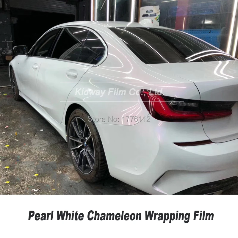 Высококачественная Глянцевая белая виниловая хамелеоновая фотопленка без