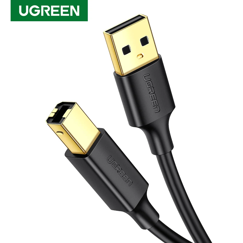 UGREEN USB 2.0 Nickel-plated Printer Data Cable High Speed For Canon HP 3M Lengt