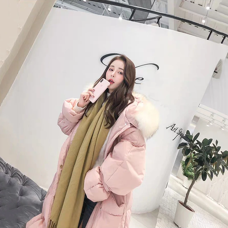 -30 Degree Loose Women Down Jackets Coat Duck Down