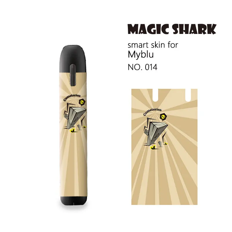 Magic Shark Zombie Ghost Mummy наклейка для Myblu аксессуар электронной сигареты чехол стерео