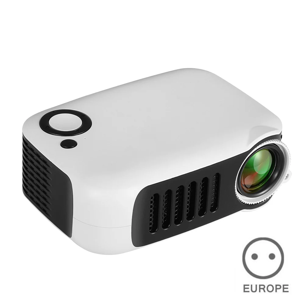 Мини портативный карманный проектор HD 1080P ЖК-видео для домашнего кинотеатра HDMI USB OD889 - Цвет: EU