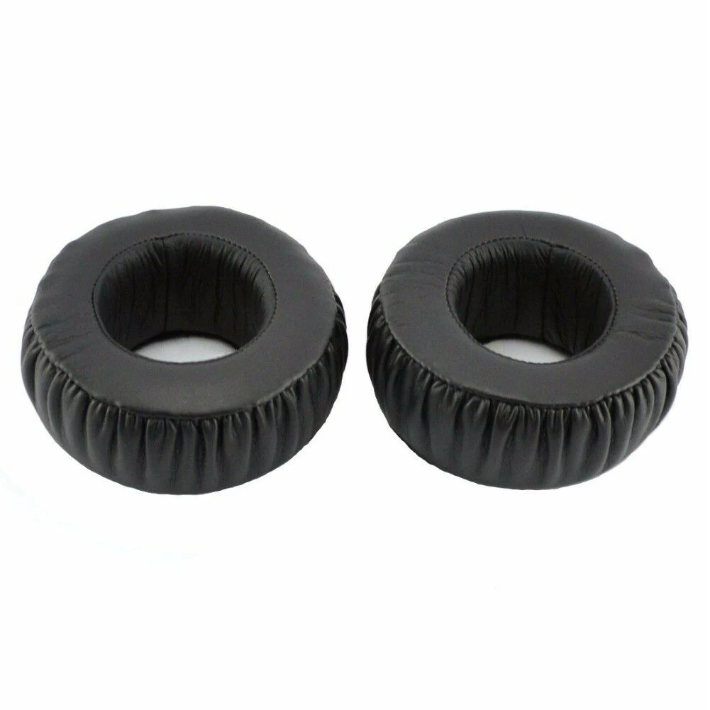 1pair Protective PU Leather Audio Wired Headphones Ear Pads On Ear Cushion Soft Replacement Parts Cover Round For Sony MDR XB500