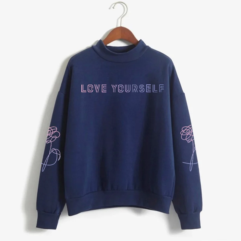 Kpop love yourсамостоятельно Толстовка в стиле bangtan Любовь себя Женская harajuku kpop