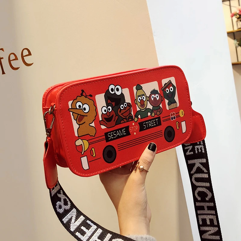 

2019 New Arrival Double-sided Small Square Bag Broadband Simple Wild Crossbody Bag